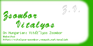 zsombor vitalyos business card